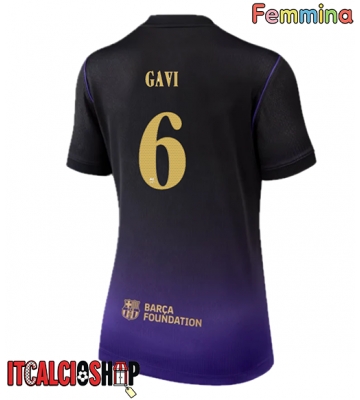 Barcelona Paez Gavi #6 Seconda Maglia Femmina 2026-27 Manica Corta